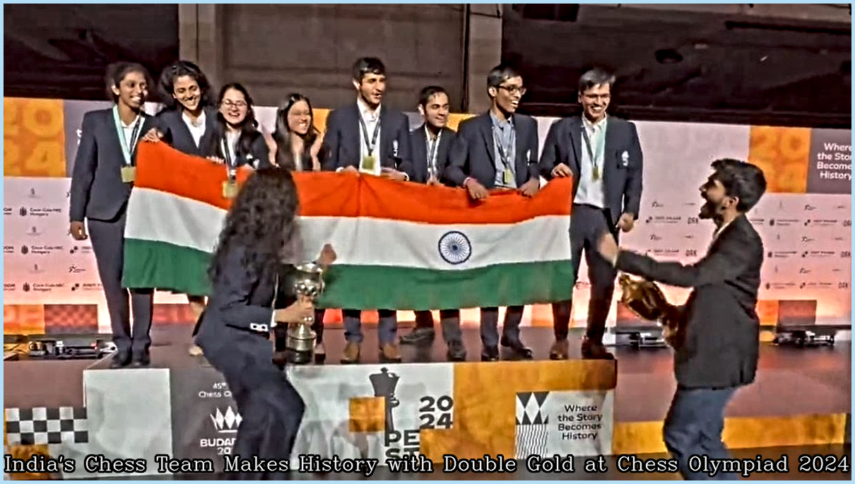 India's Chess Team Makes History with Double Gold at Chess Olympiad